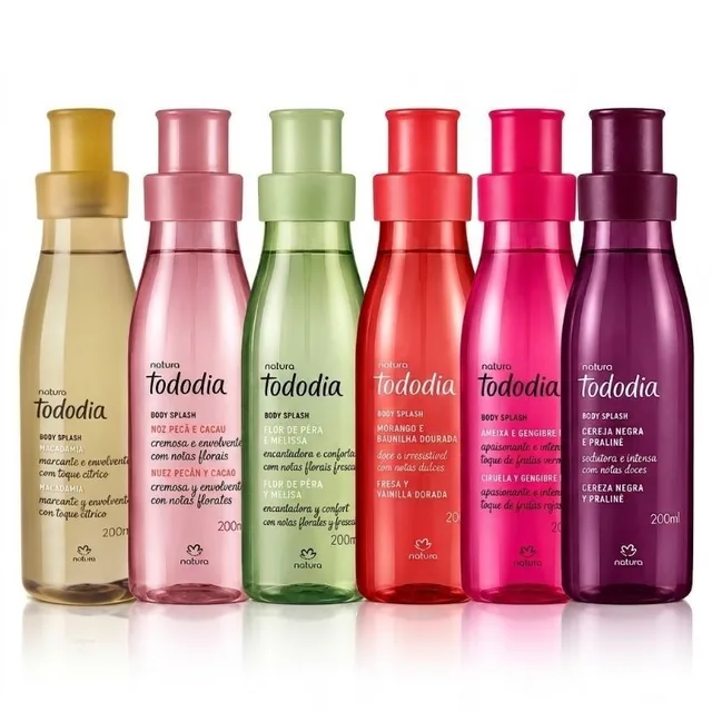 Body Splash Natura Todo Dia Ameixa Cereja Morango Noz Pecã Pêra 200ml