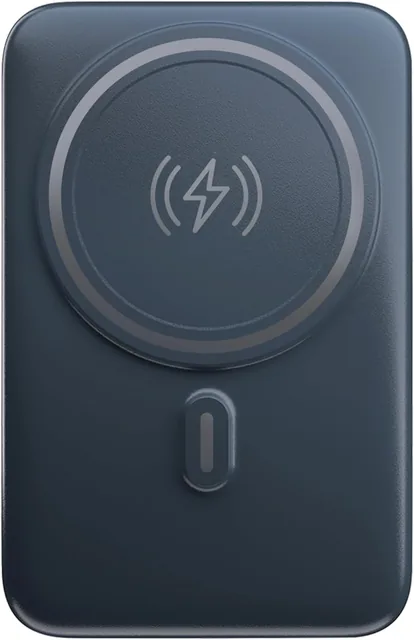 Geonav Power Bank, Carregador Portátil Universal por Indução 10.000mAh, Carregamento rápido*, Suporte Dobrável, Compatível com Mag