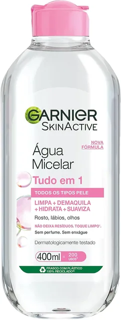 Garnier SkinActive Água Micelar de Limpeza Tudo em 1, 400ml