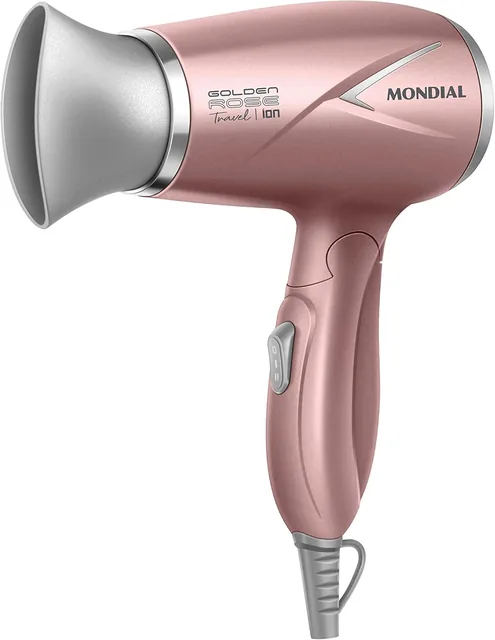 MONDIAL Secador de Cabelos Travel, Golden Rose, 1200W, Bivolt SC-47-GR
