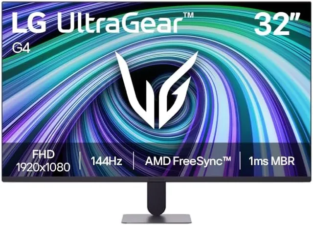 Monitor LG UltraGear - Tela VA FHD 32”, 144Hz nativo, 1ms (MBR), AMD FreeSync, HDR10, sRGB 99%, Preto - 32G403B